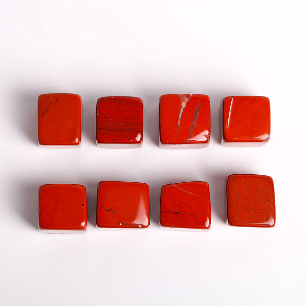 Red Jasper Crystal Cubes 2cm Healing Energy Stones