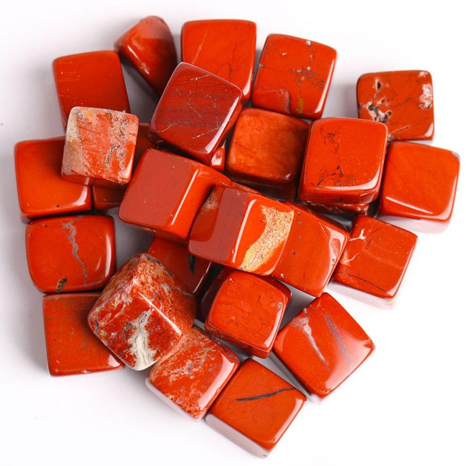 Red Jasper Crystal Cubes 2cm Healing Energy Stones