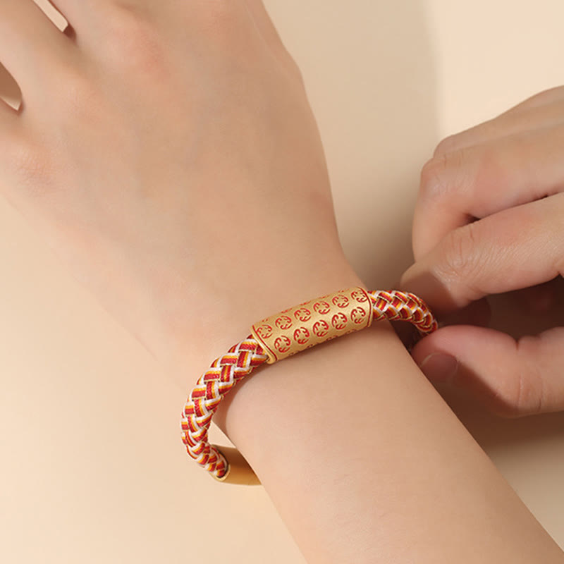 Red String 16cm Luck Bracelet with Diamond Knot Buckle