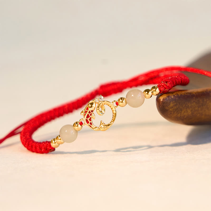 Red String Koi Fish Snake Protection Bracelet