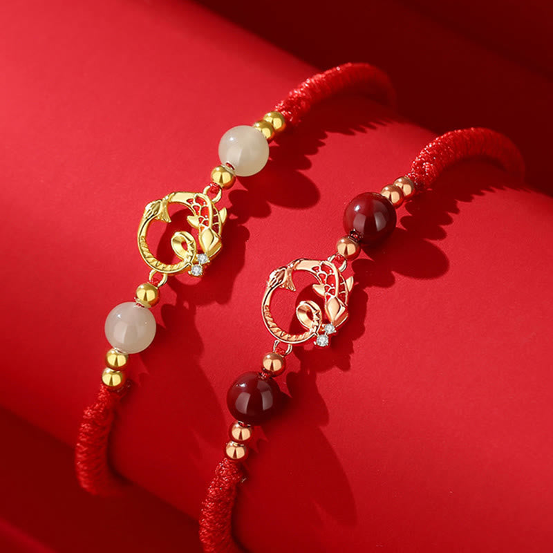 Red String Koi Fish Snake Protection Bracelet