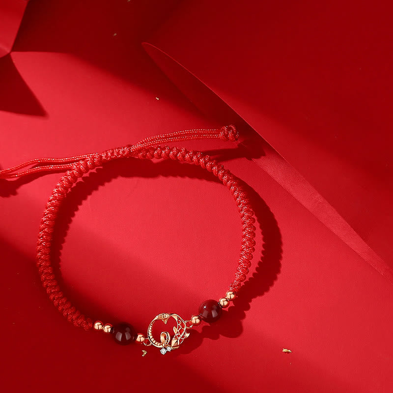 Red String Koi Fish Snake Protection Bracelet