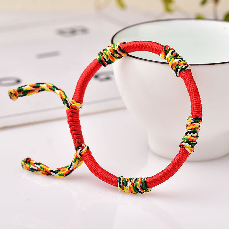 Red String Protection Bracelet | Tibetan King Kong Knot