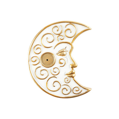 Resin Moon Shape Incense Holder for Meditation & Ritual