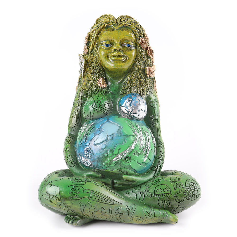 Resin Mother Earth Statue 5.7 inch | Spiritual Garden Decor