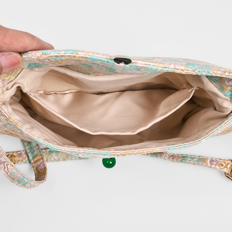 Retro Floral Polyester Cotton Bohemian Crossbody Bag