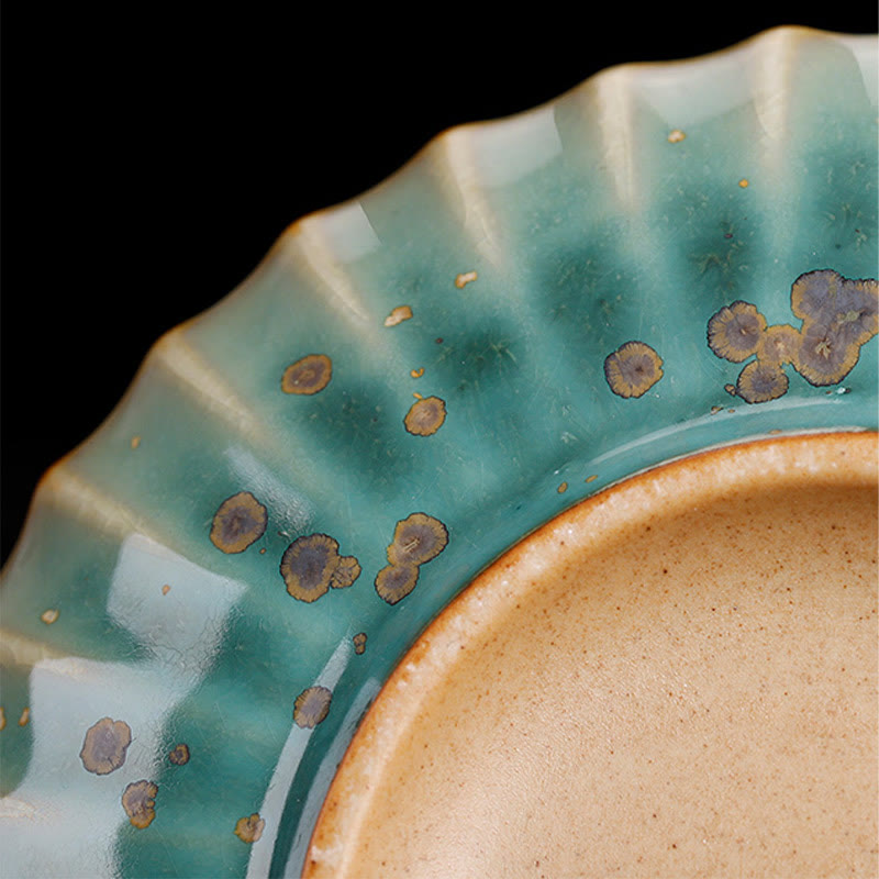 Retro Glaze Kiln Change Ceramic Gaiwan Tea Cup 150ml