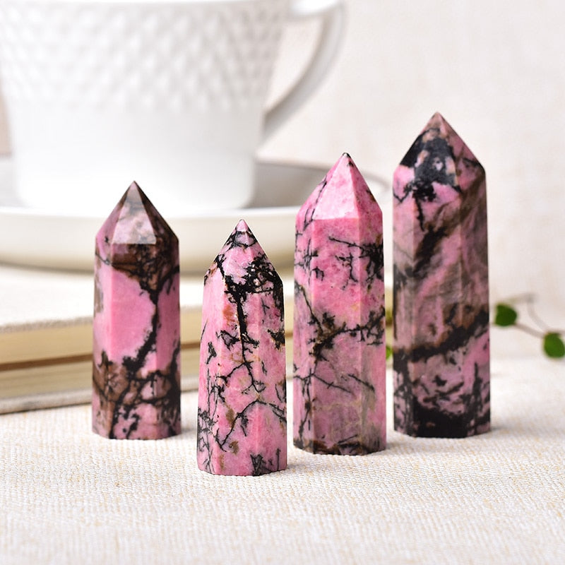 Rhodonite Tower for Heart Healing & Wellness