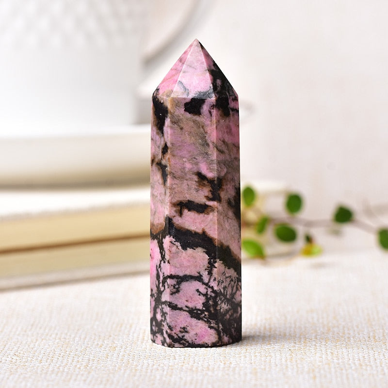 Rhodonite Tower for Heart Healing & Wellness