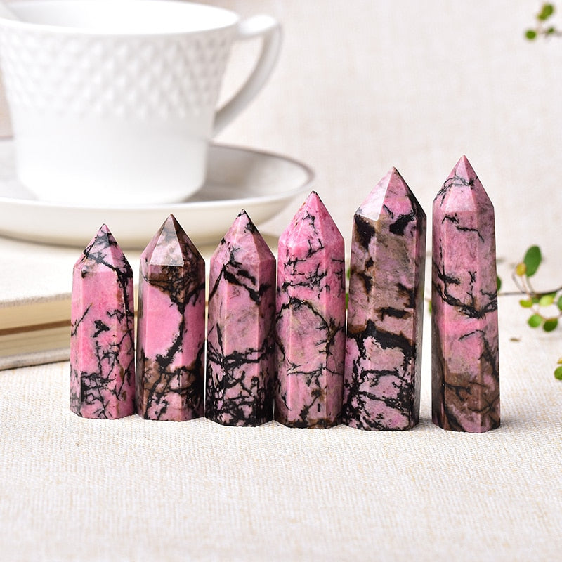 Rhodonite Tower for Heart Healing & Wellness