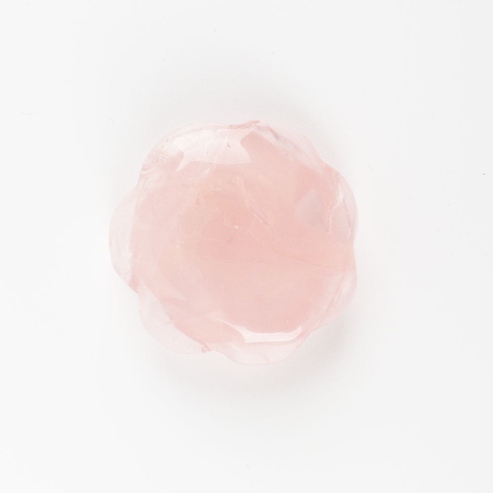 Rose Quartz Flower Free Form Crystal Specimen 2 Inch