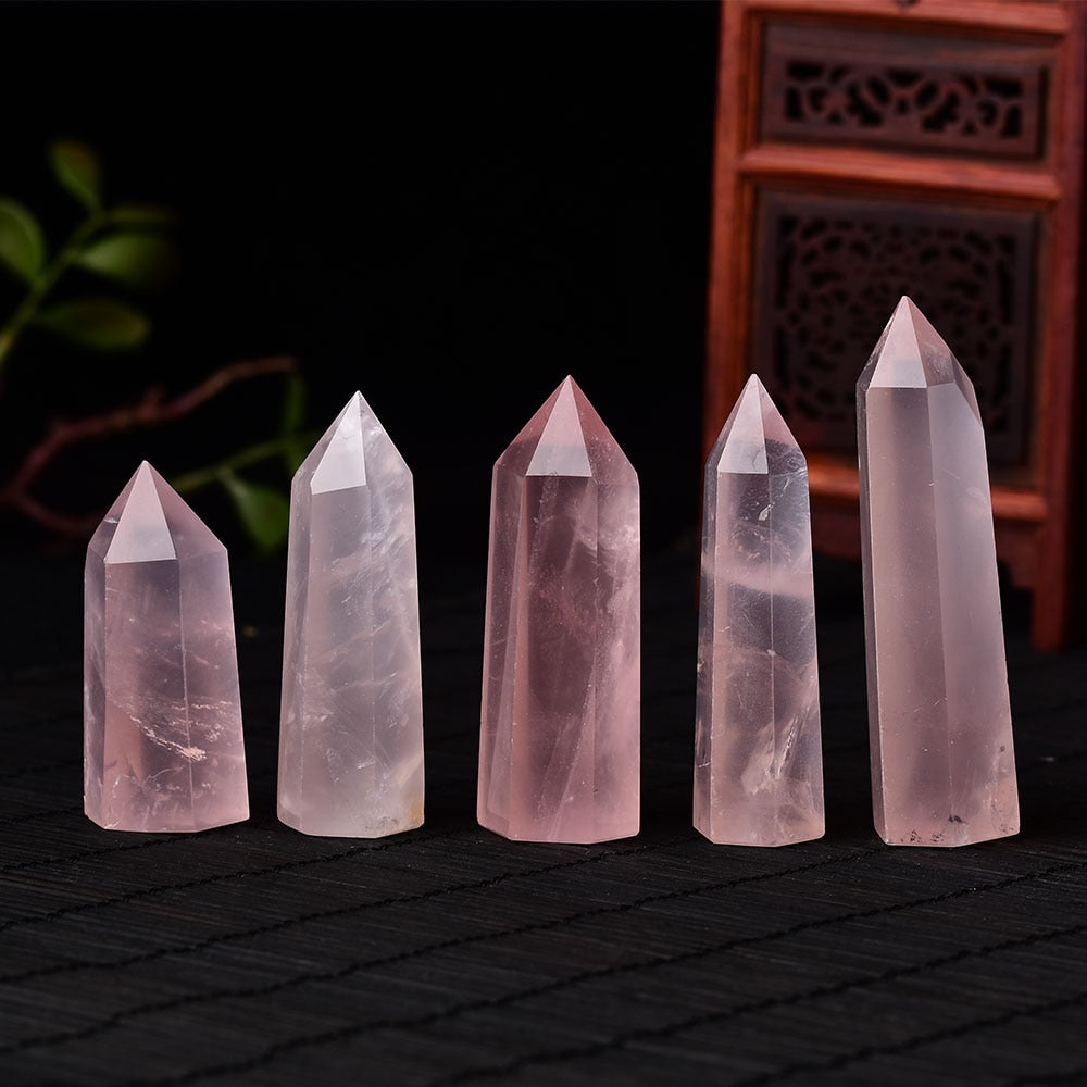 Rose Quartz Heart Chakra Healing Tower