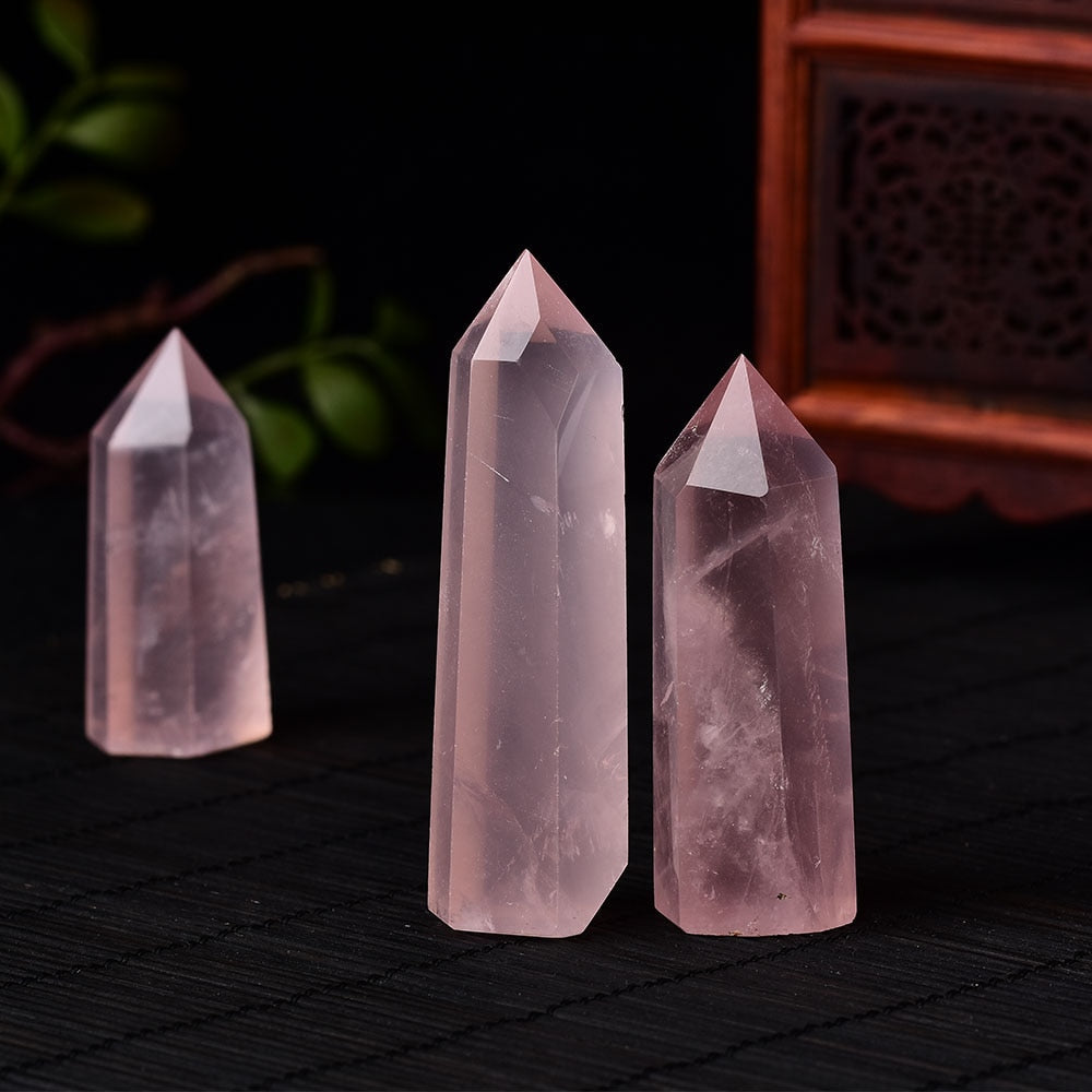 Rose Quartz Heart Chakra Healing Tower