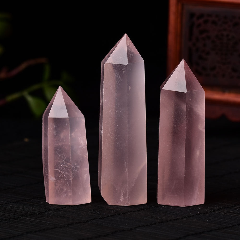Rose Quartz Heart Chakra Healing Tower