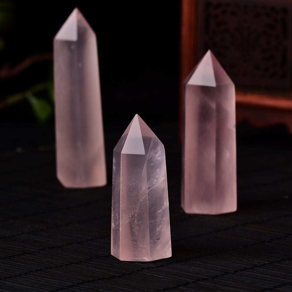 Rose Quartz Heart Chakra Healing Tower