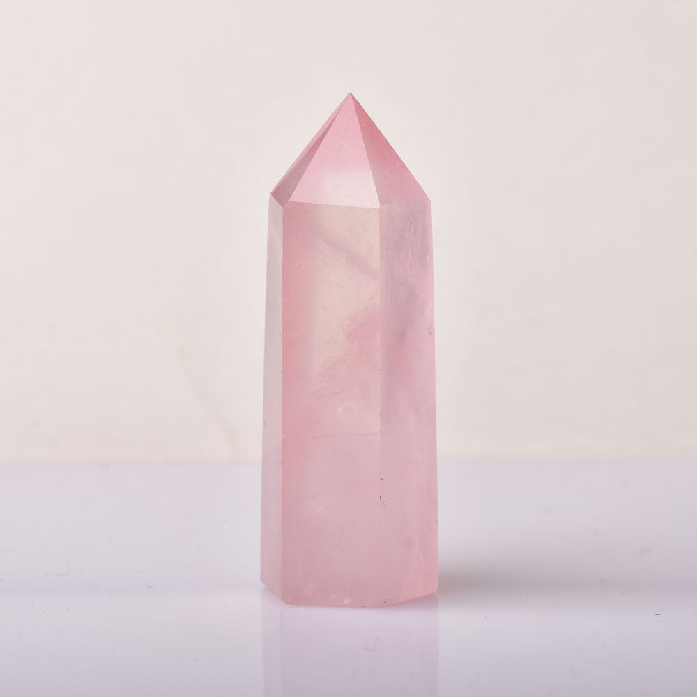 Rose Quartz Heart Chakra Healing Tower