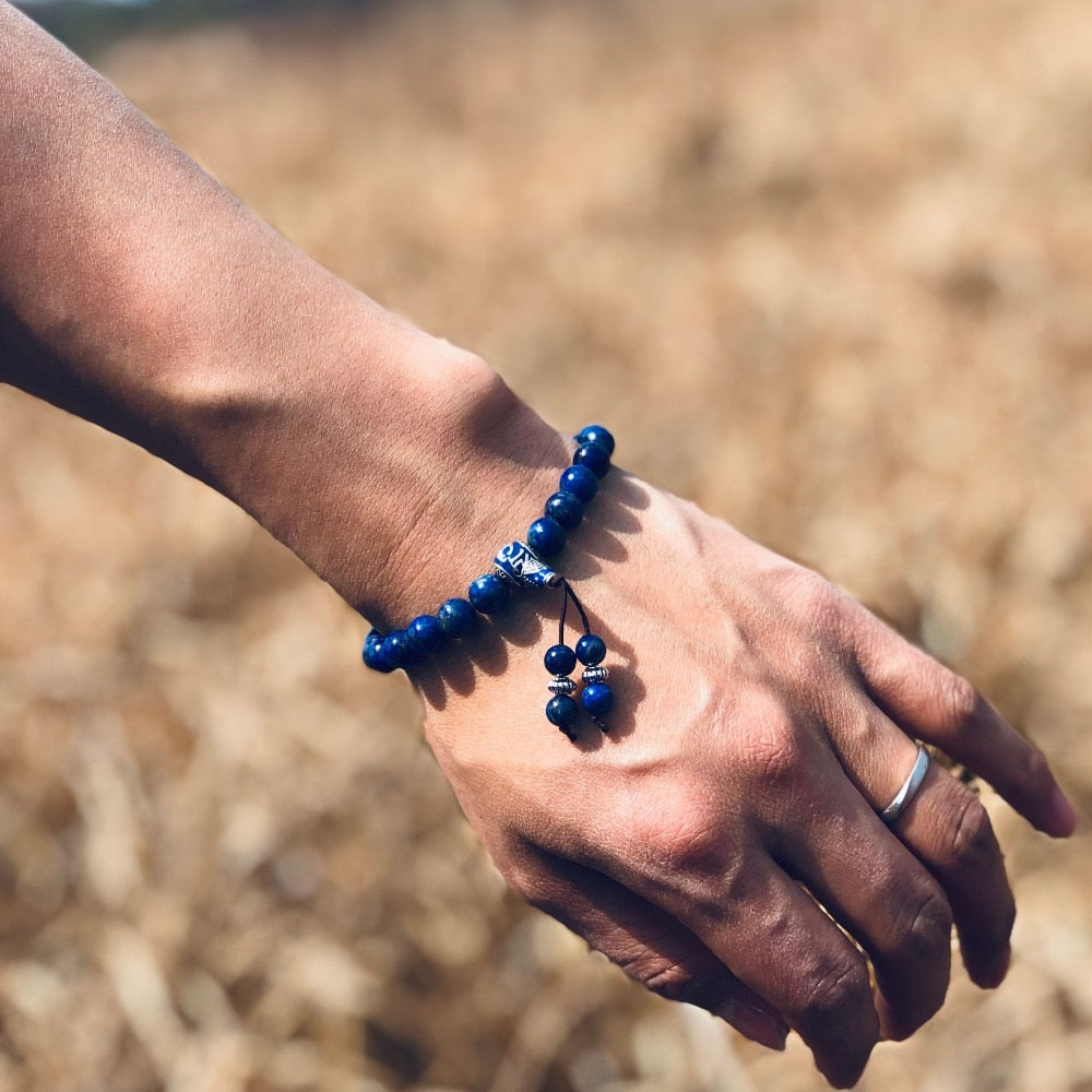 Royal Blue Lapis Lazuli Bracelet for Inner Balance