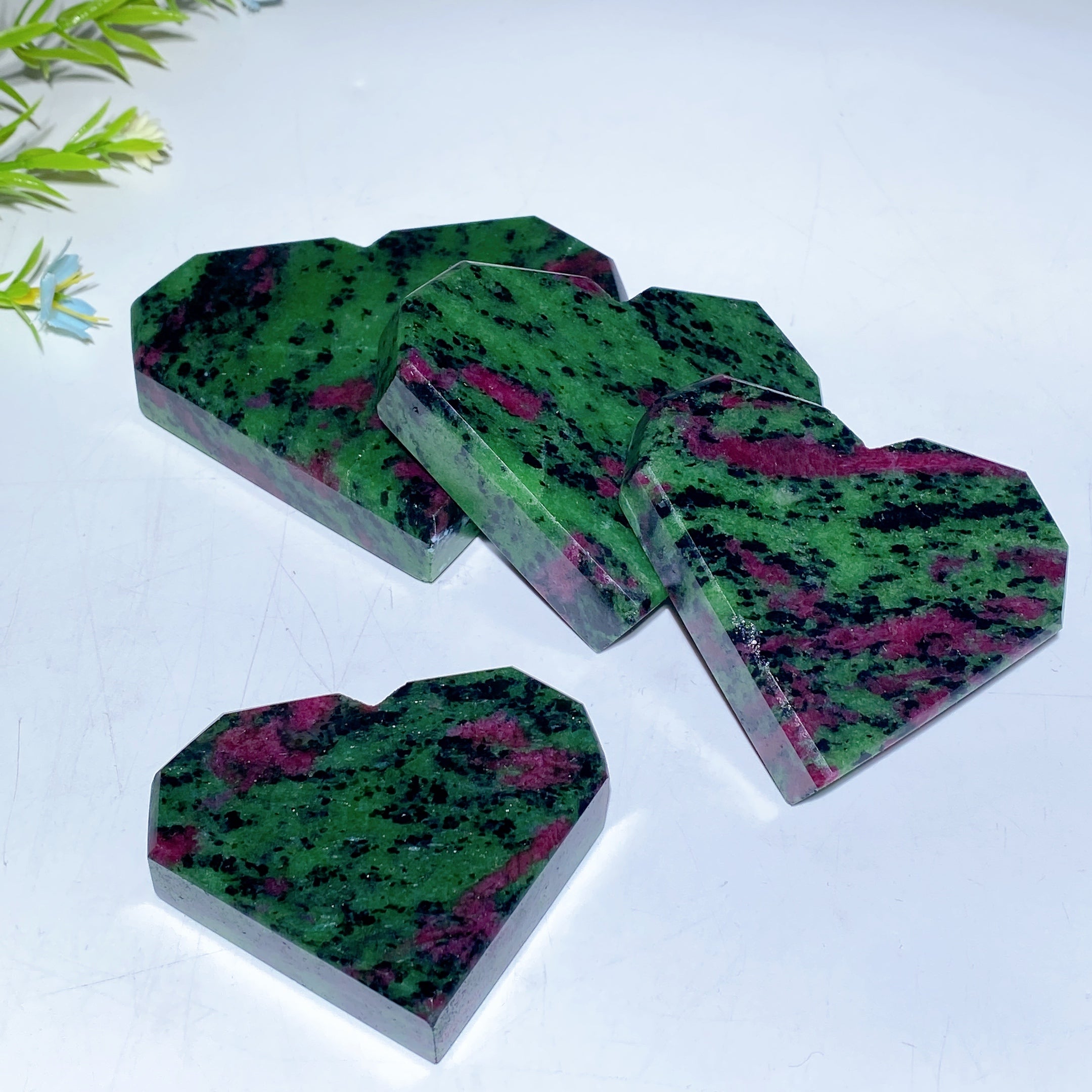 Ruby In Zoisite Heart Carving 2.5-4 Inch Healing Crystal