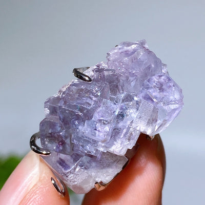 S925 Silver Natural Gemstone Crystal Pendant 15-25mm Healing