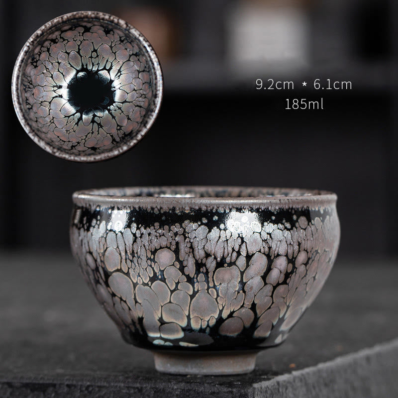 Sakura Jianzhan Ceramic Tea Cup 140ml Cherry Blossom Design