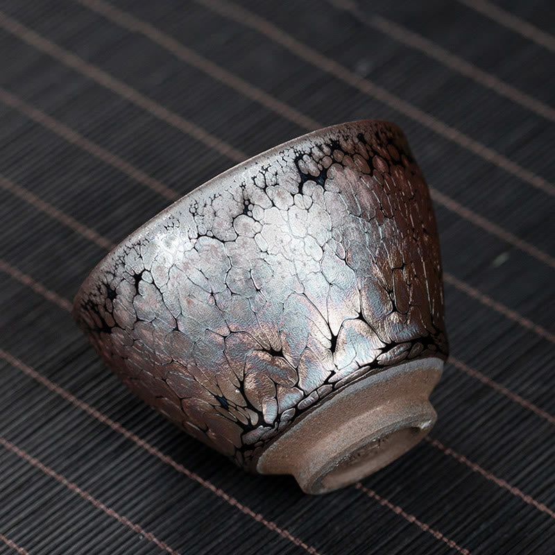 Sakura Jianzhan Ceramic Tea Cup 140ml Cherry Blossom Design