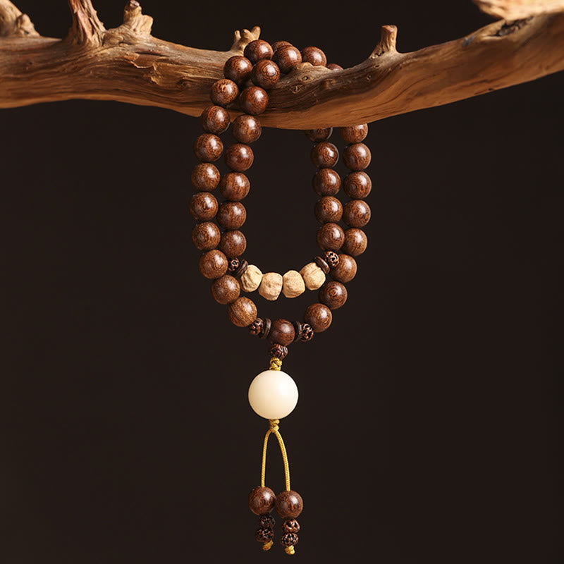 Sandalwood Double Wrap Bracelet 6mm for Purification