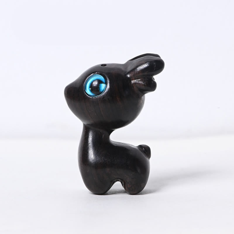 Sandalwood Lucky Mini Deer Protection Figurine Small 3.6cm