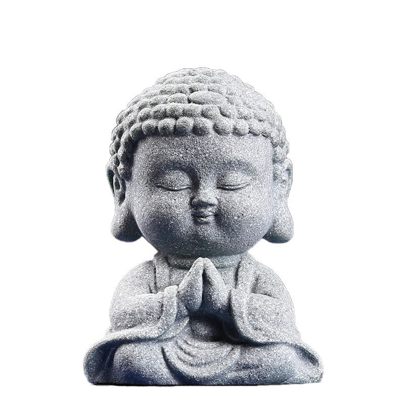 Sandstone Buddha Statue for Meditation and Serenity 6.7cm