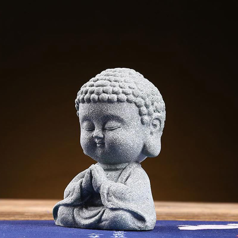 Sandstone Buddha Statue for Meditation and Serenity 6.7cm