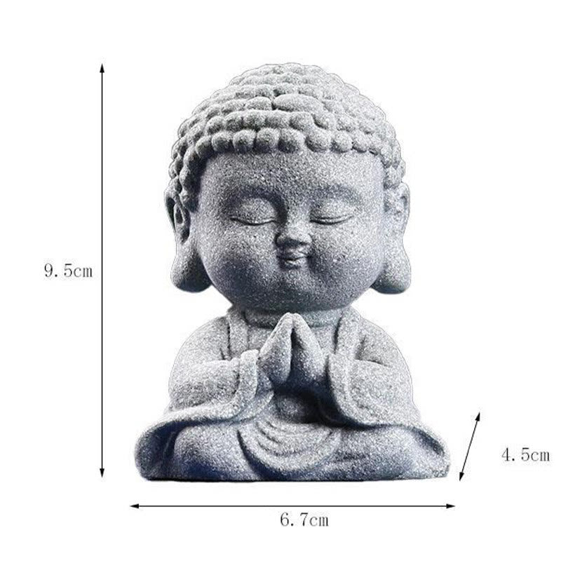 Sandstone Buddha Statue for Meditation and Serenity 6.7cm