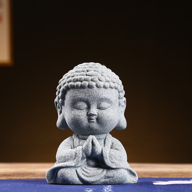 Sandstone Buddha Statue for Meditation and Serenity 6.7cm