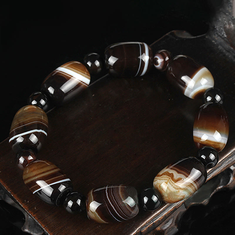 Sardonyx Spiritual Bracelet for Courage & Happiness Unisex