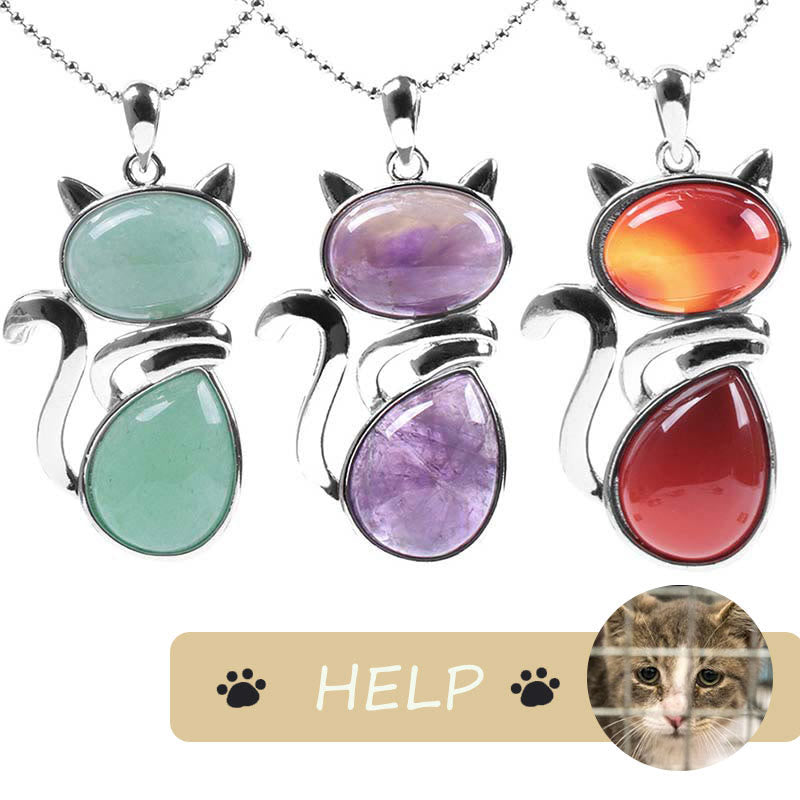 Save A Cat Spiritual Protection Pendant Necklace