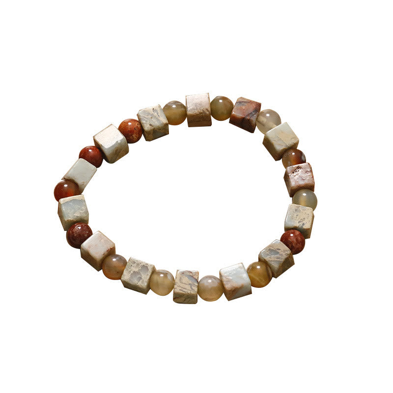 Sea Sediment Jasper Agate Protection Bracelet Unisex