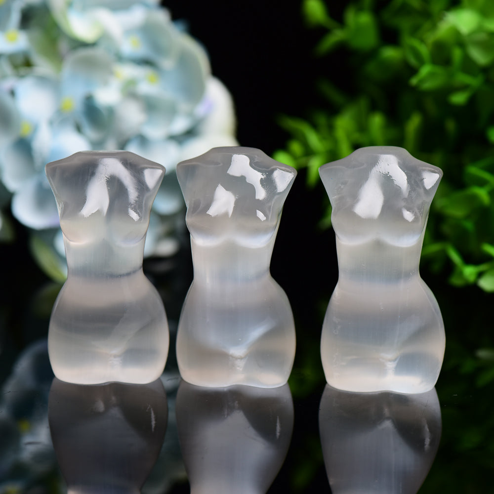 Selenite Crystal Carving 3-Inch Healing Sculpture