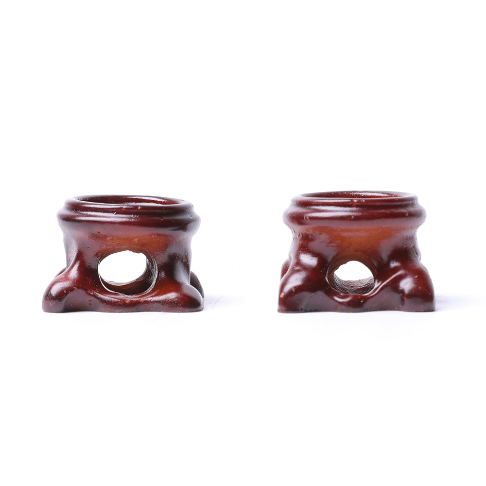 Set of 2 Branch Wooden Display Stands for Crystal Decor 3x3cm