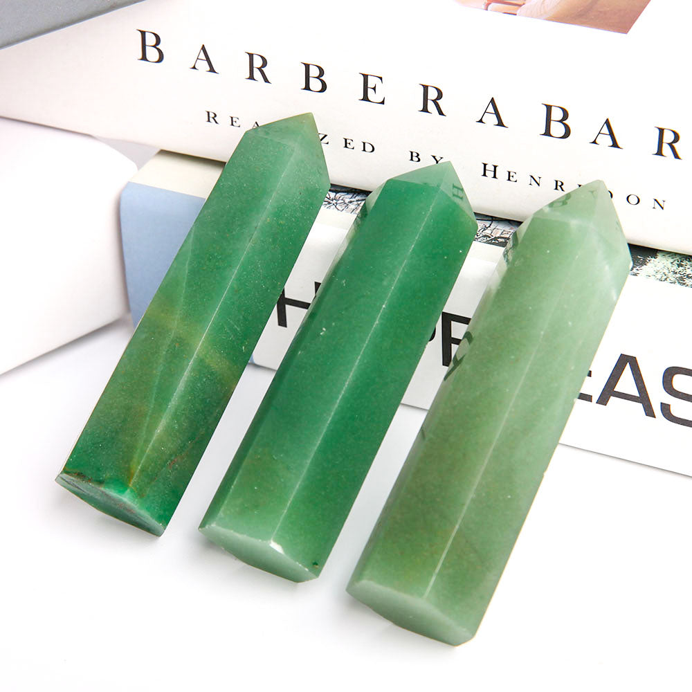 Set of 3 Aventurine Crystal Points 2.9-3.3 Inches