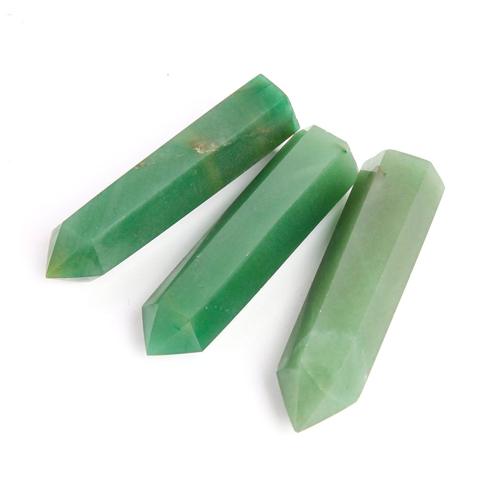 Set of 3 Aventurine Crystal Points 2.9-3.3 Inches