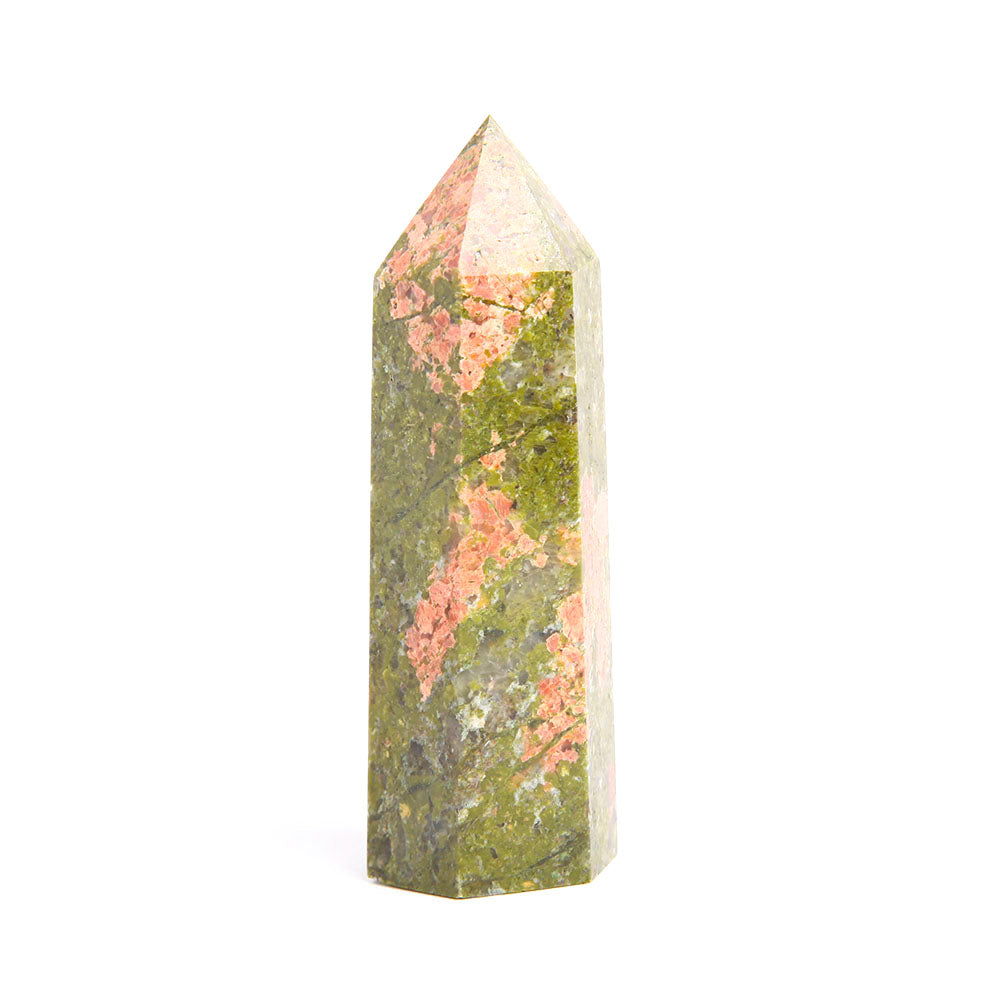 Set of 3 Polished Unakite Crystal Points 2.7 Inches