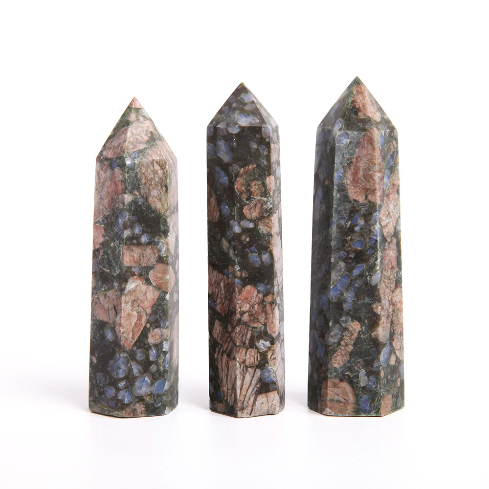 Set of 3 Que Sera Crystal Points 95-100mm Healing Crystals