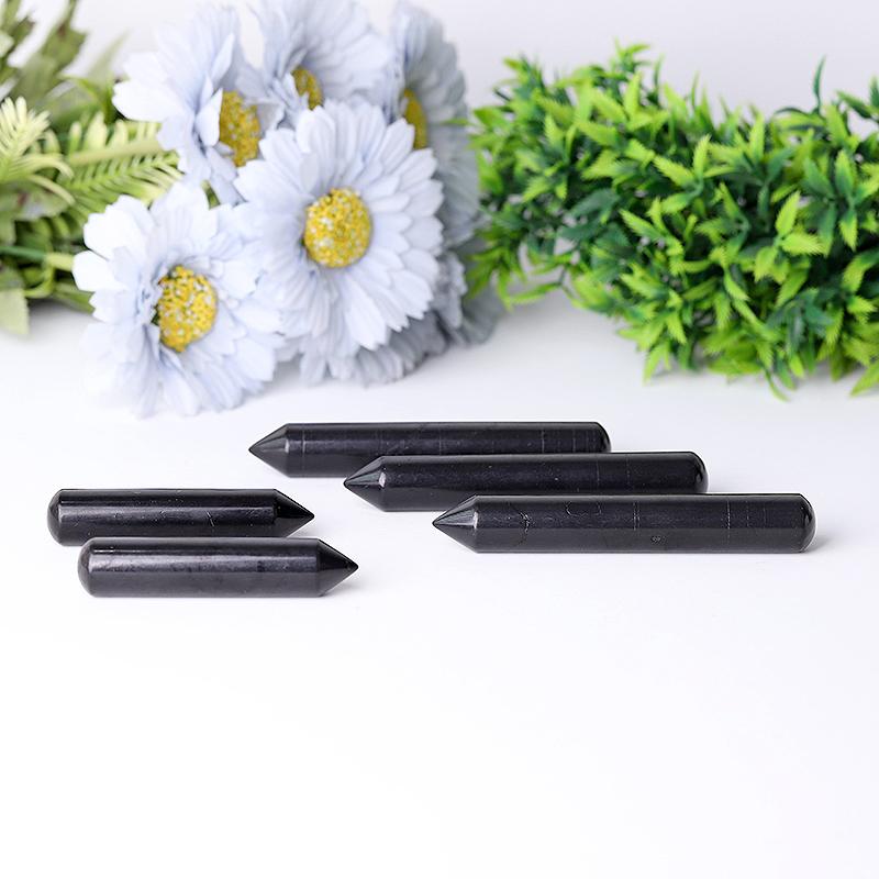 Shungite Crystal Wand for Balance and Meditation