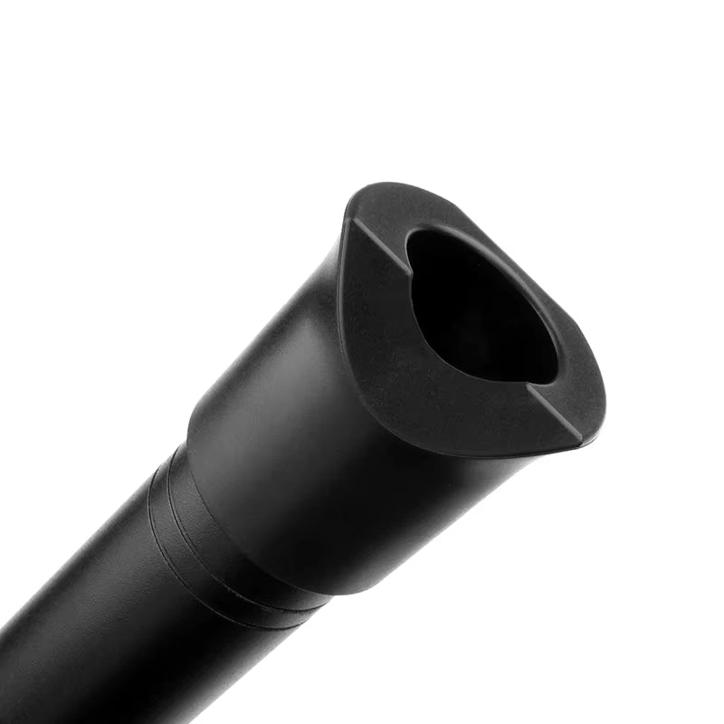 Shakuhachi Flute - Japanese 5-Hole D Key Metal Flute, Silver Or Black | Authentic Instrument From Baritone Saxophone - Price 134.72