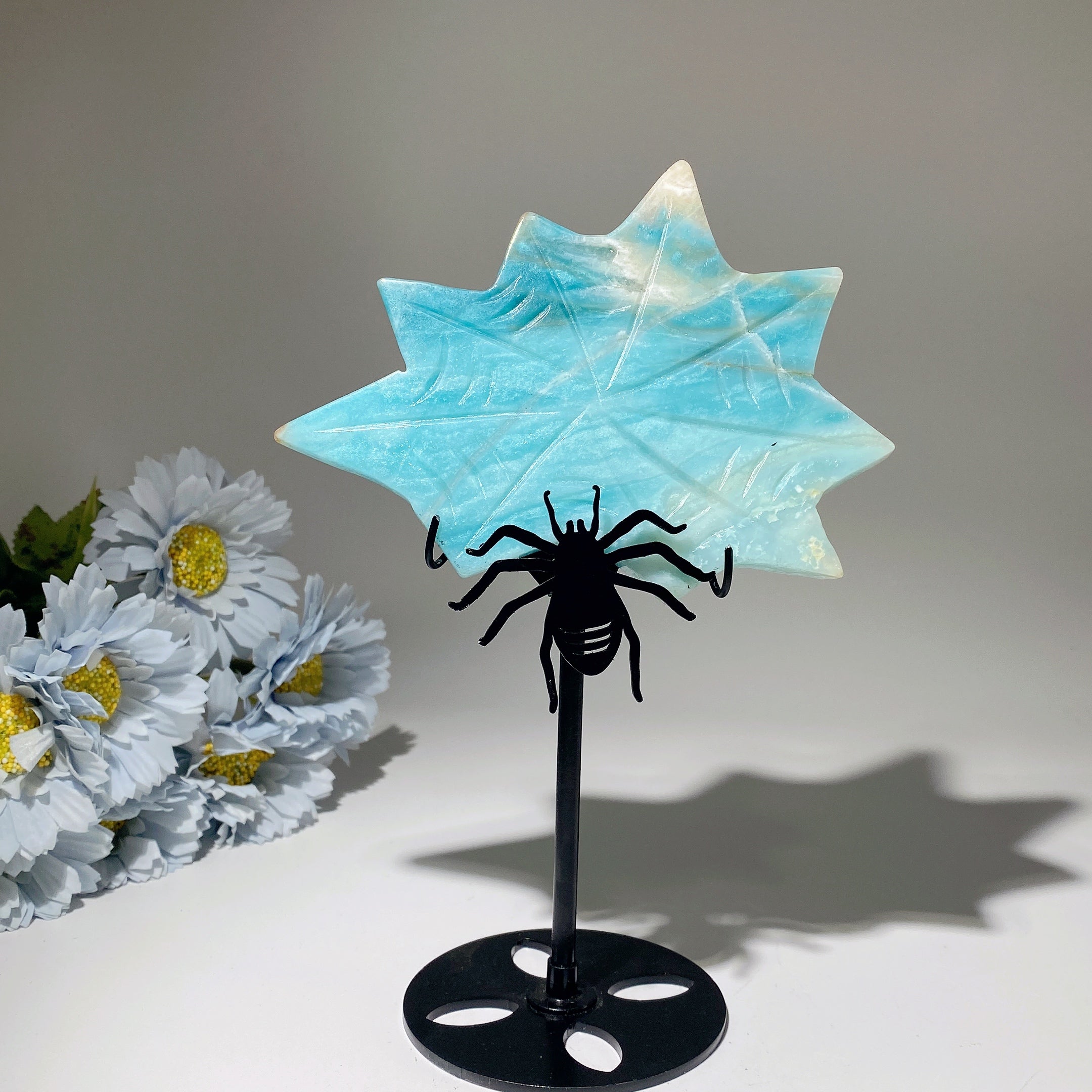 Sky Blue Cobweb Free Form Crystal Specimen 14.5cm