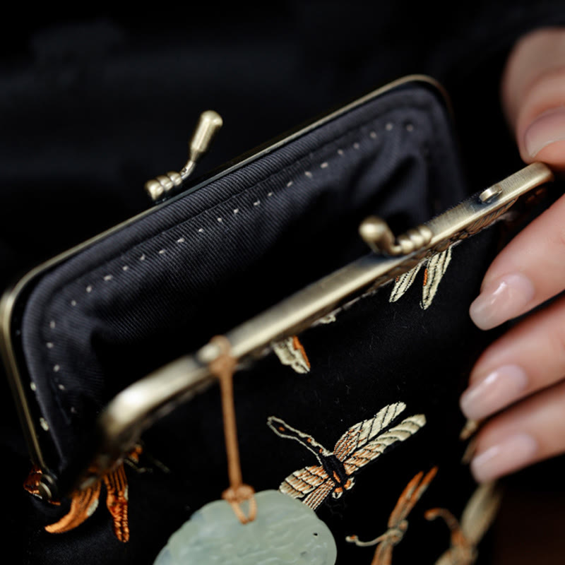 Small Dragonfly Metal Chain Crossbody Bag | Yoga Bags