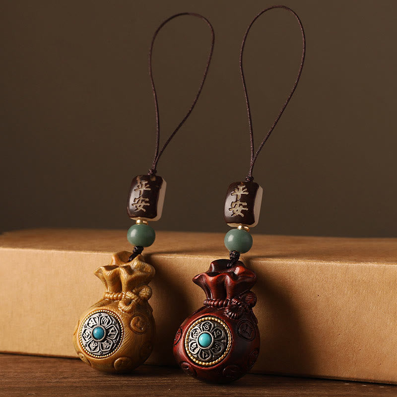 Small Leaf Red Sandalwood Green Sandalwood Protection Hanging Decor