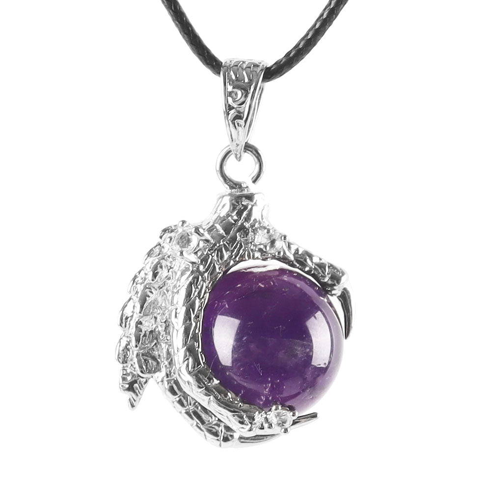 Small Red Chalcedony Dragon Claw Pendant for Protection