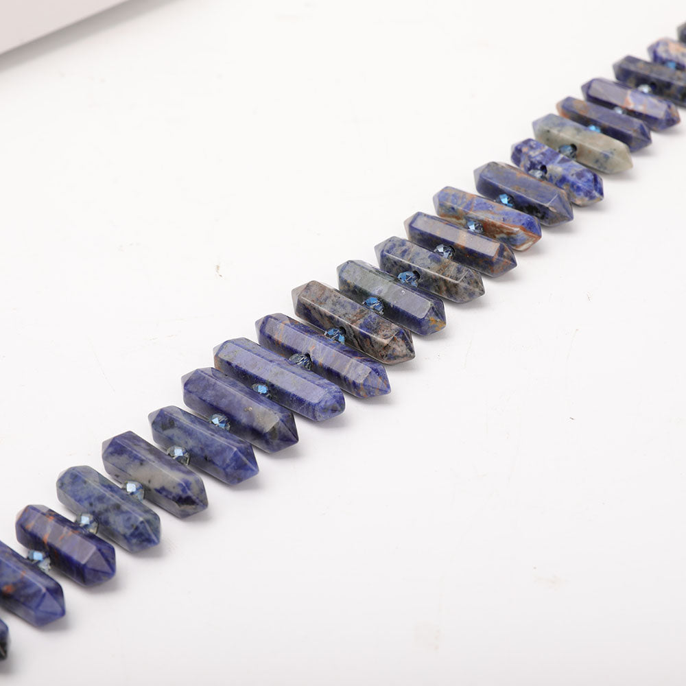 Sodalite Crystal Spiritual Necklace 42cm Healing Energy