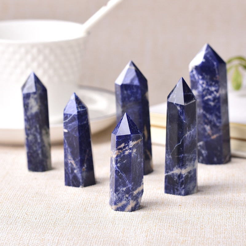 Sodalite Crystal Tower for Meditation and Balance