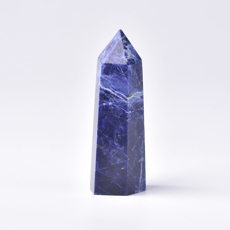 Sodalite Crystal Tower for Meditation and Balance