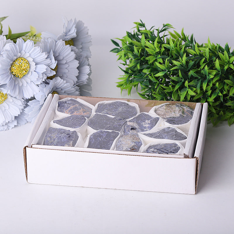 Sodalite Raw Stone Collection Box 5x7 Inches for Calm